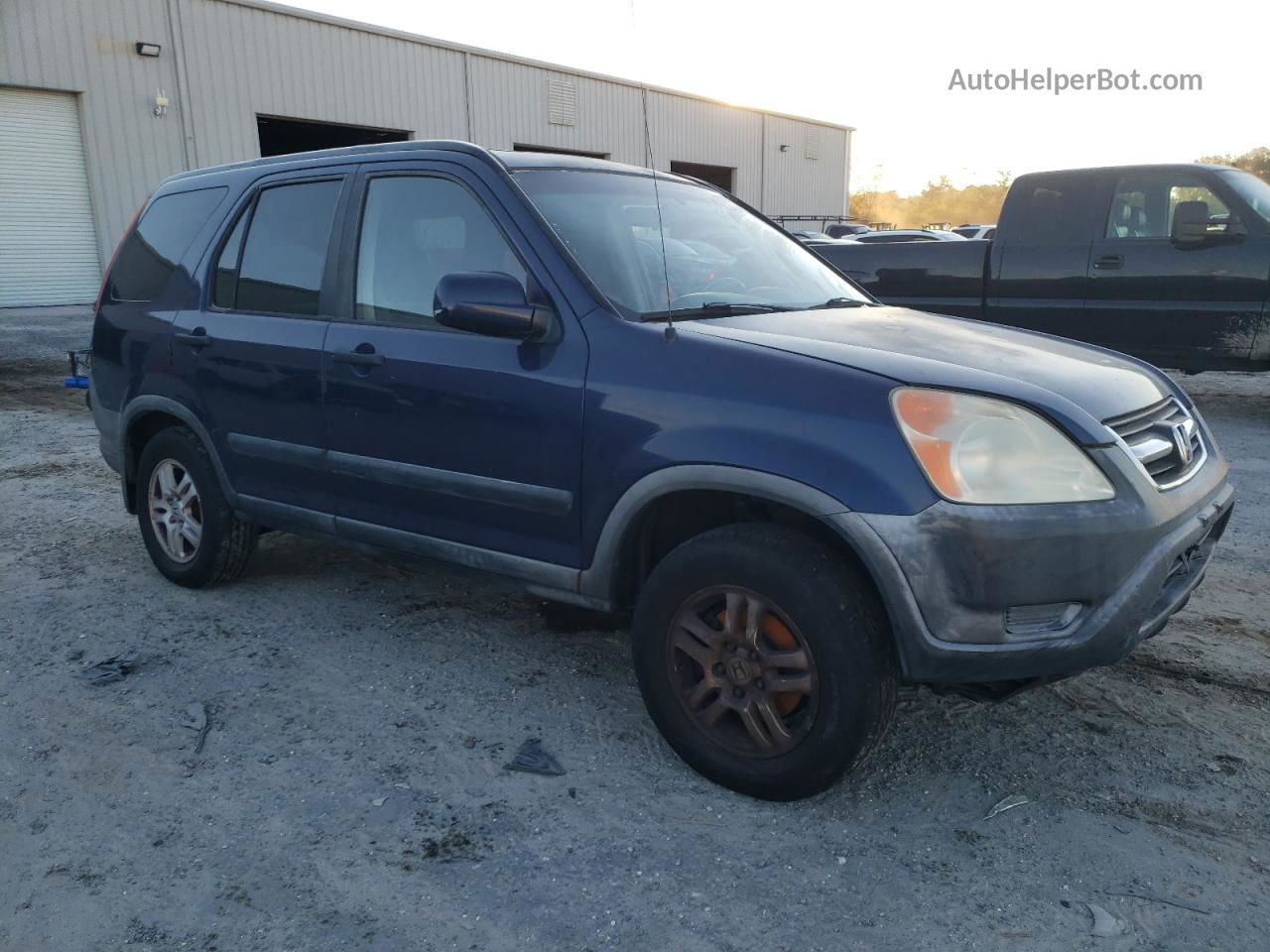 2004 Honda Cr-v Ex Blue vin: JHLRD78854C016474