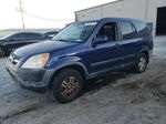 2004 Honda Cr-v Ex Blue vin: JHLRD78854C016474