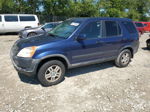 2004 Honda Cr-v Ex Blue vin: JHLRD78854C020038