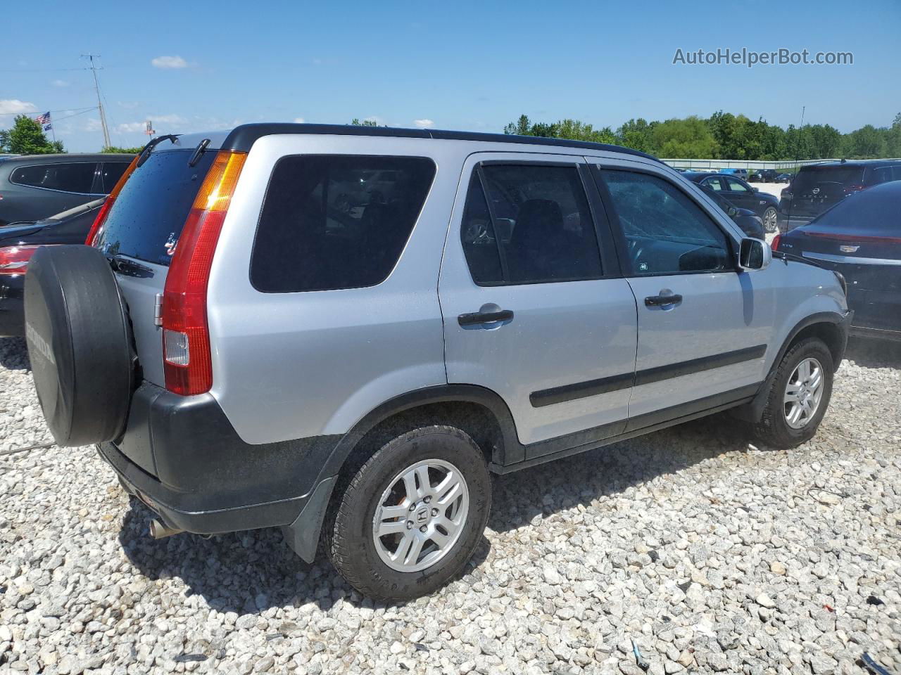 2004 Honda Cr-v Ex Silver vin: JHLRD78854C025949