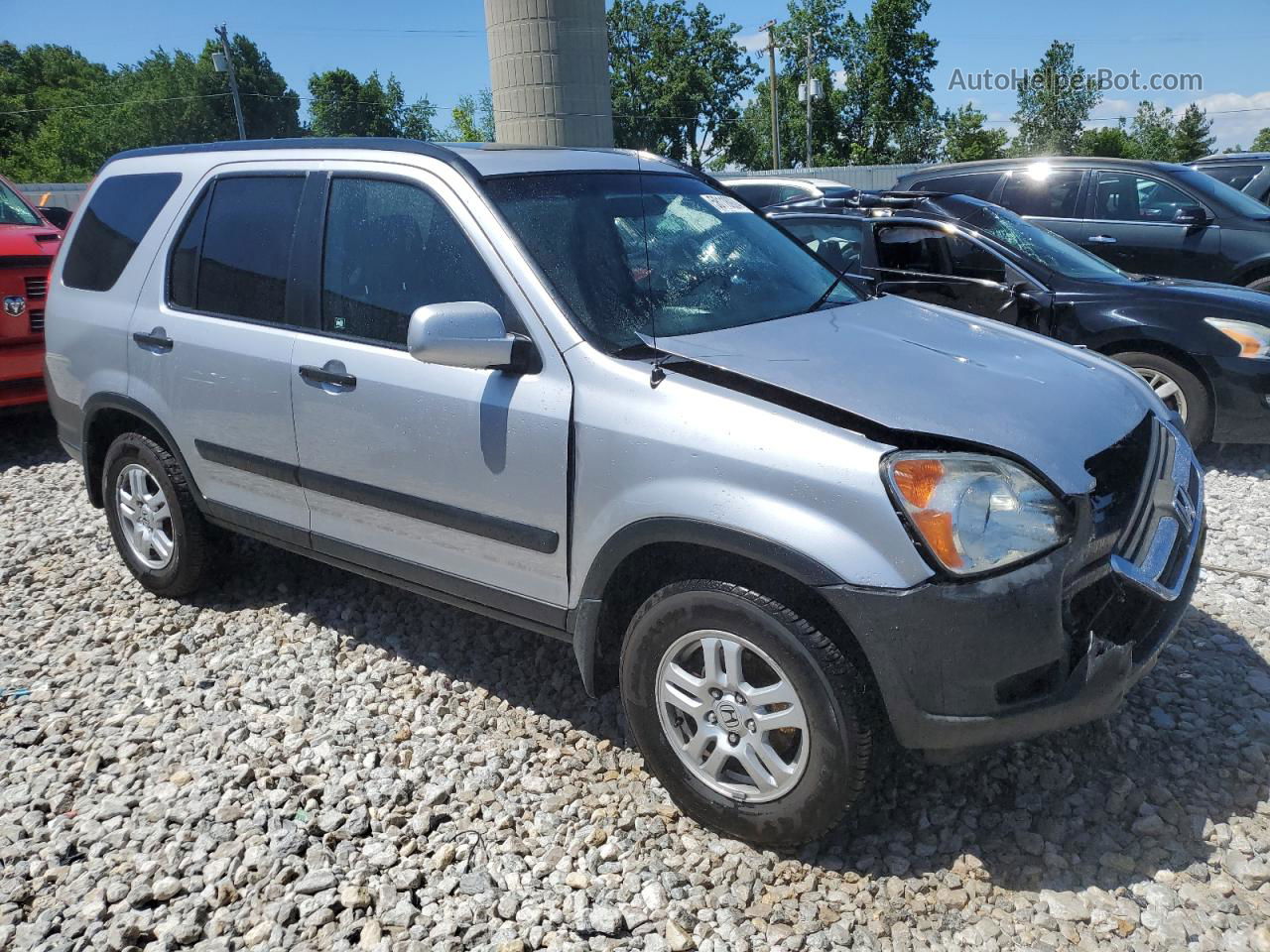 2004 Honda Cr-v Ex Silver vin: JHLRD78854C025949