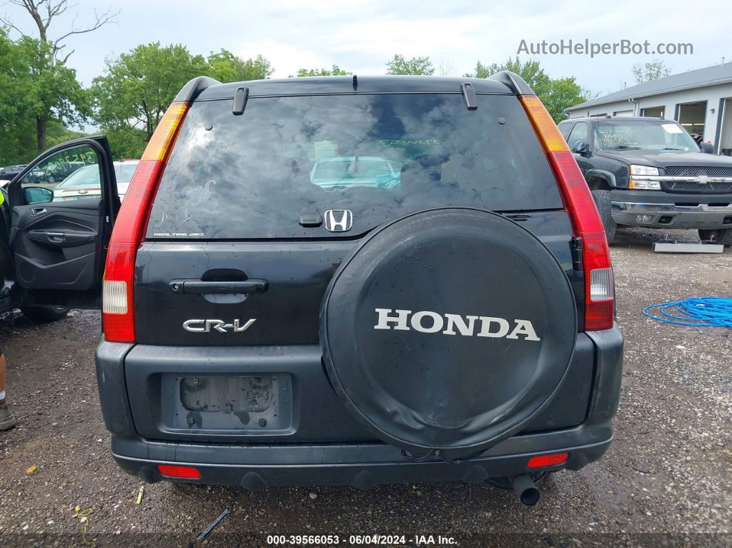 2004 Honda Cr-v Ex Black vin: JHLRD78854C031881