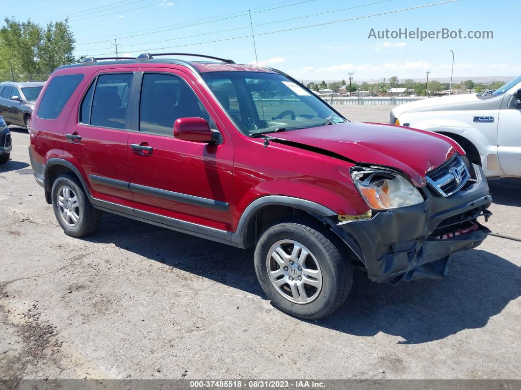 2004 Honda Cr-v Ex Red vin: JHLRD78854C060569