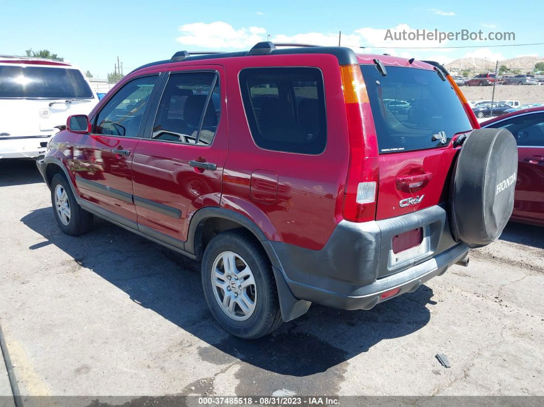 2004 Honda Cr-v Ex Red vin: JHLRD78854C060569