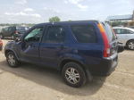 2004 Honda Cr-v Ex Blue vin: JHLRD78864C041125