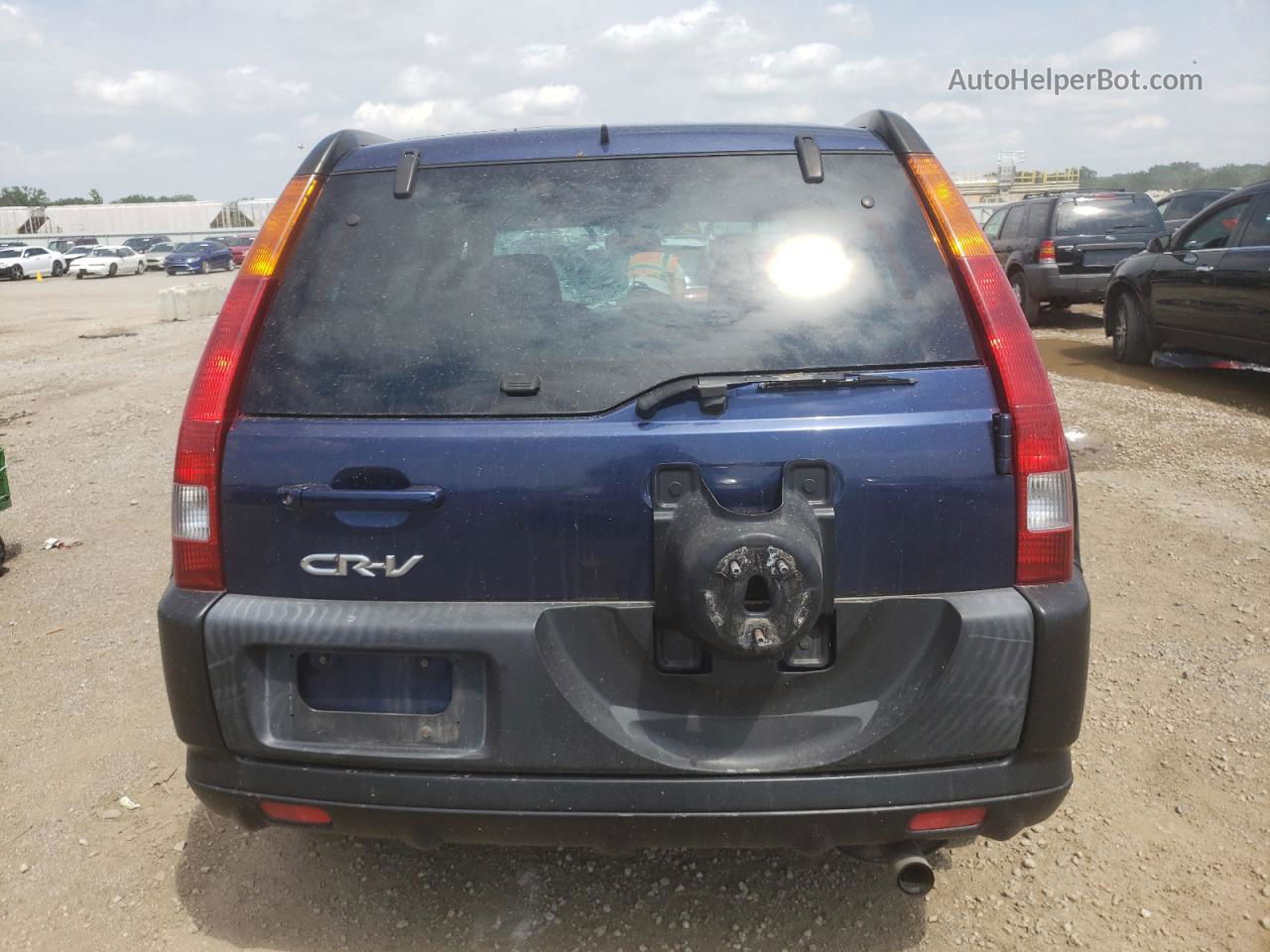 2004 Honda Cr-v Ex Blue vin: JHLRD78864C041125