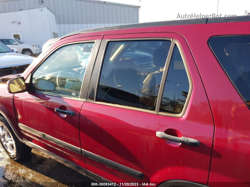 2004 Honda Cr-v Ex Red vin: JHLRD78864C041402