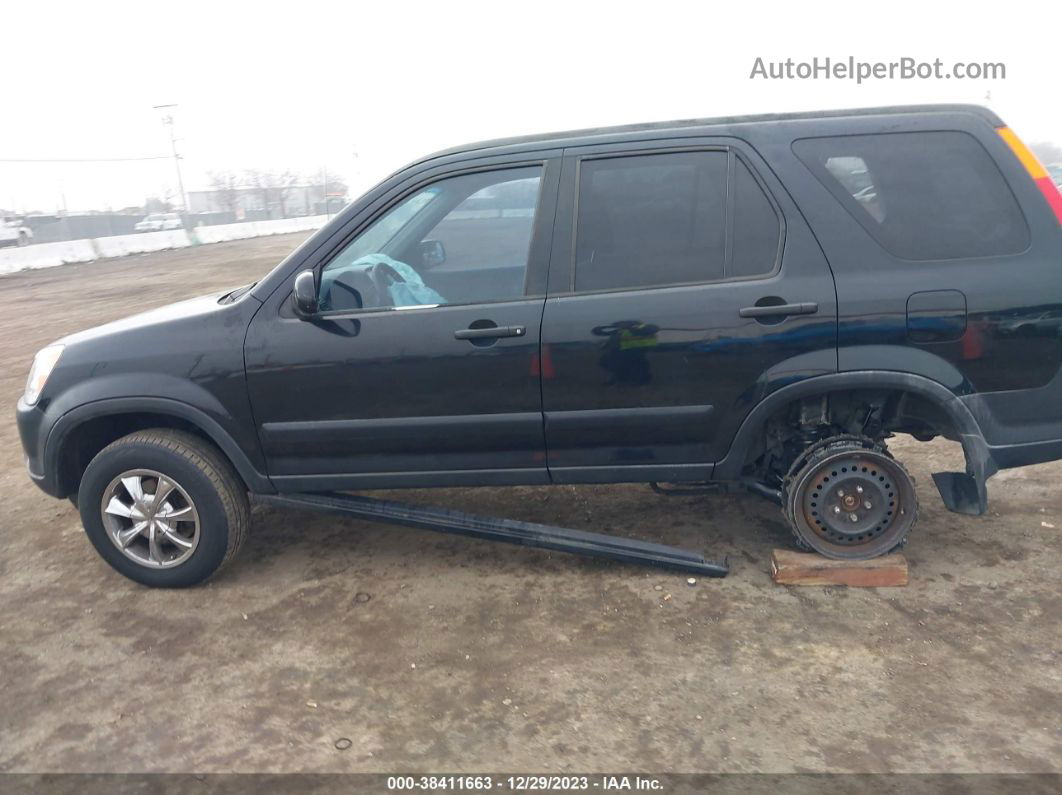 2004 Honda Cr-v Ex Black vin: JHLRD78874C040694