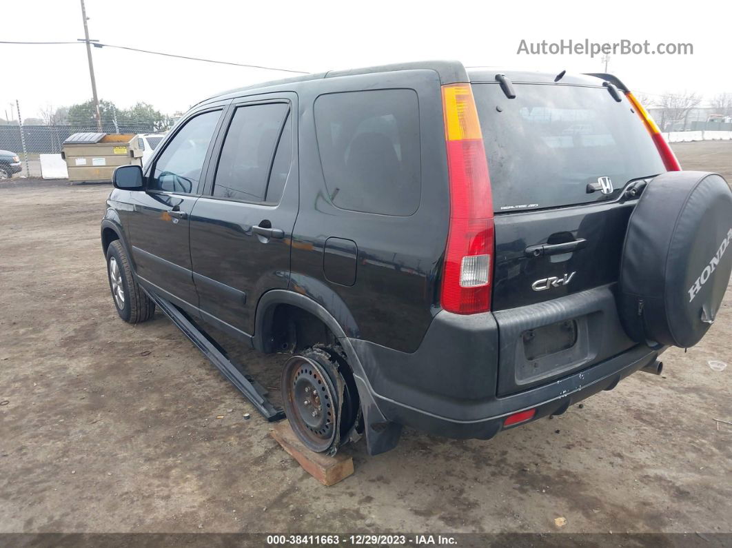 2004 Honda Cr-v Ex Black vin: JHLRD78874C040694