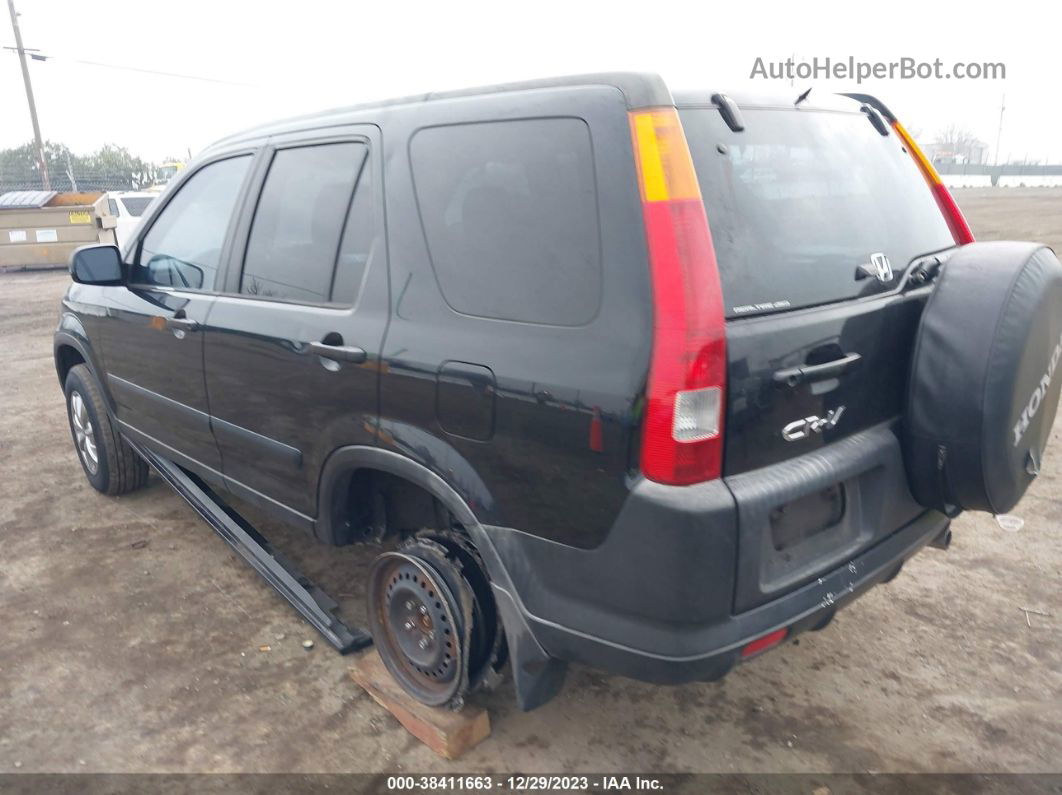 2004 Honda Cr-v Ex Black vin: JHLRD78874C040694