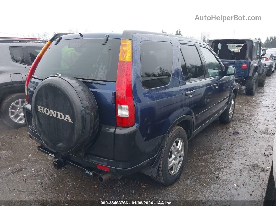 2004 Honda Cr-v Ex Синий vin: JHLRD78874C057981