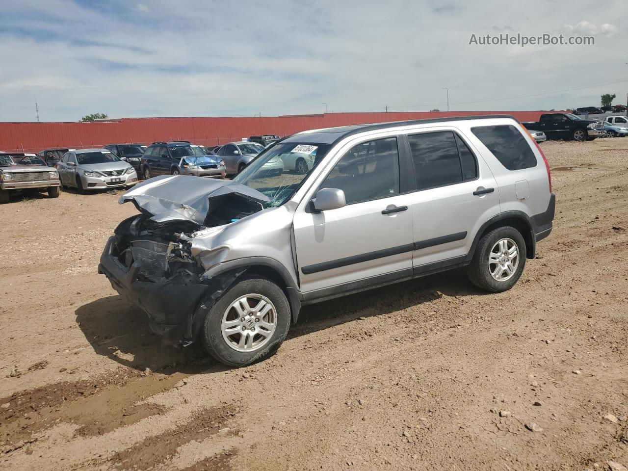 2004 Honda Cr-v Ex Silver vin: JHLRD78884C029705