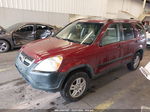 2004 Honda Cr-v Ex Burgundy vin: JHLRD78894C037098