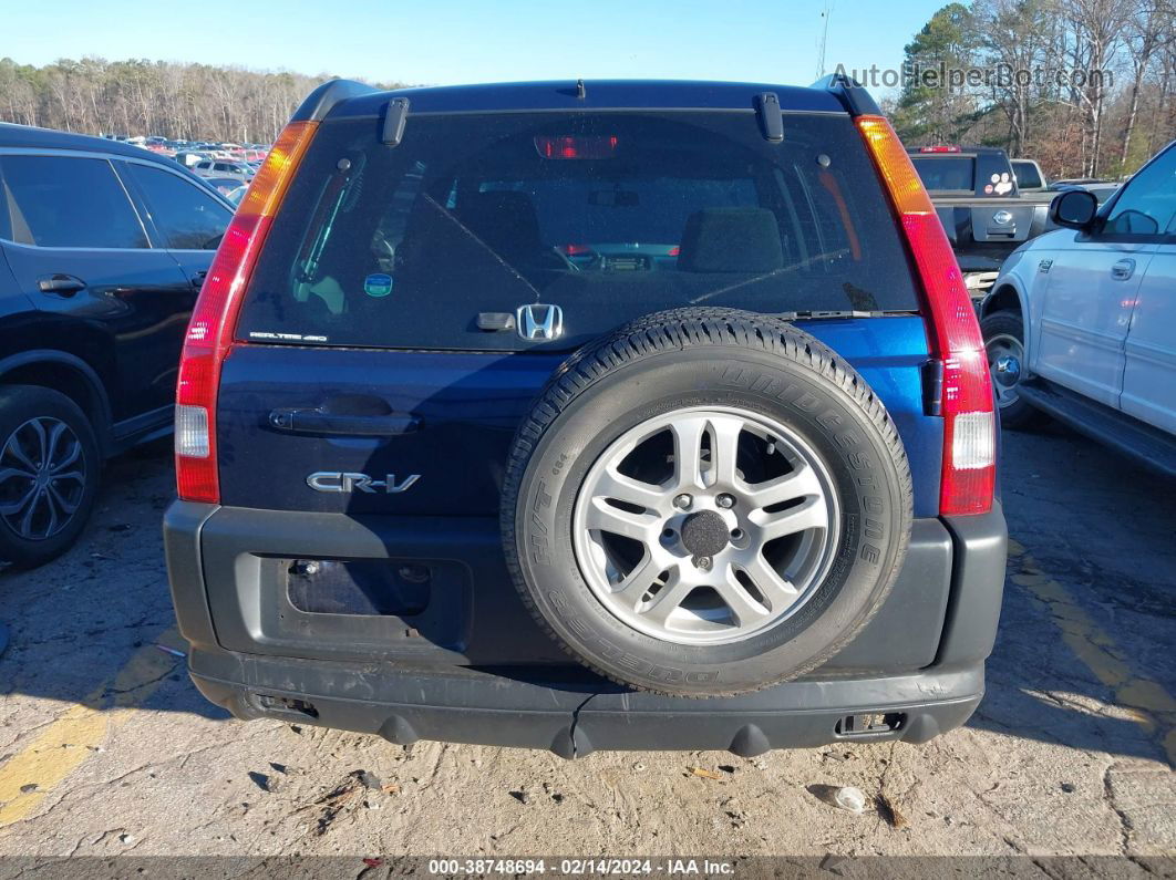 2004 Honda Cr-v Ex Blue vin: JHLRD788X4C007611