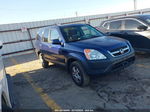 2004 Honda Cr-v Ex Blue vin: JHLRD788X4C007611