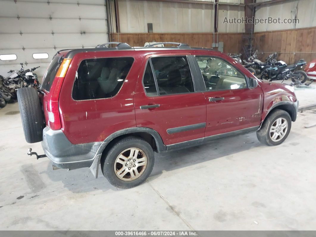 2004 Honda Cr-v Ex Темно-бордовый vin: JHLRD788X4C023355