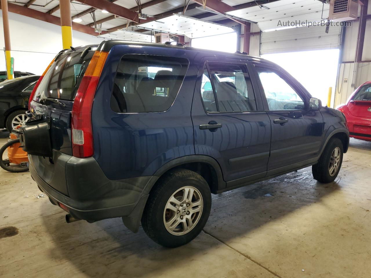 2004 Honda Cr-v Ex Blue vin: JHLRD788X4C026207