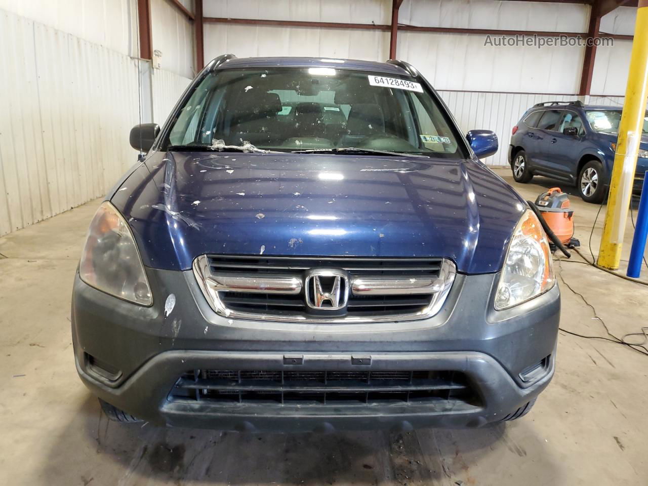 2004 Honda Cr-v Ex Blue vin: JHLRD788X4C026207