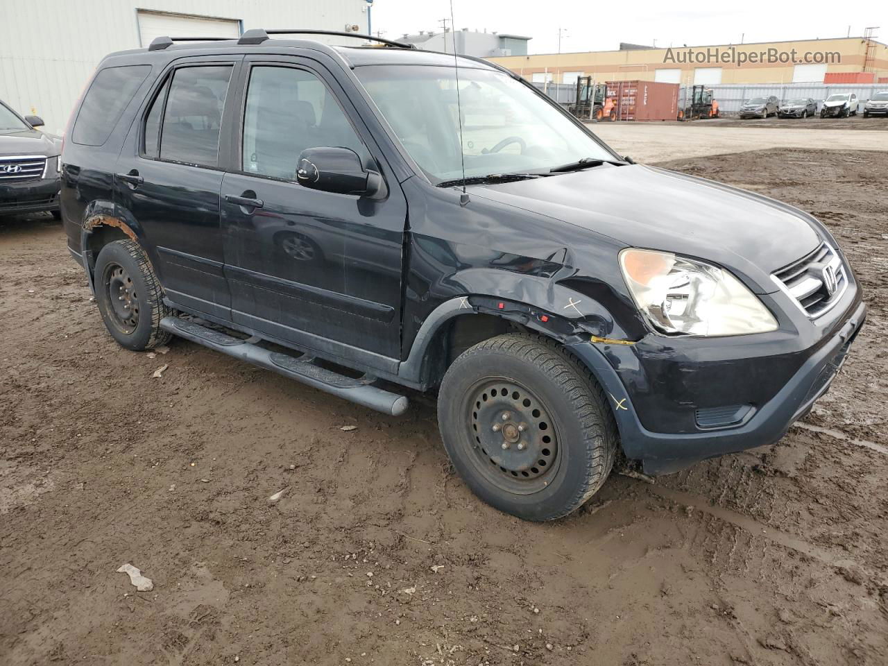 2004 Honda Cr-v Ex Black vin: JHLRD78974C810482