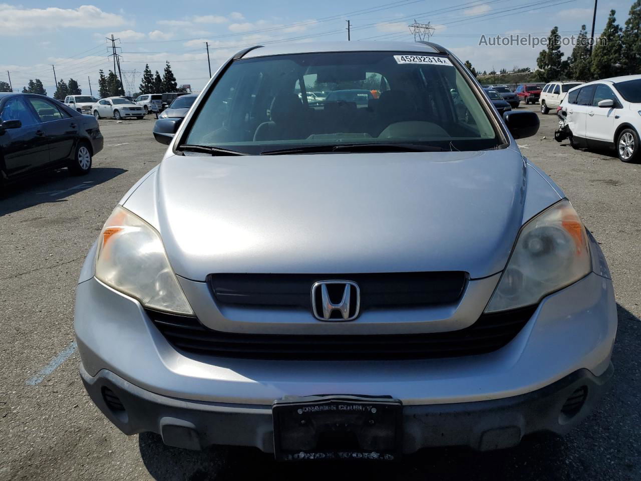 2009 Honda Cr-v Lx Silver vin: JHLRE38309C009403