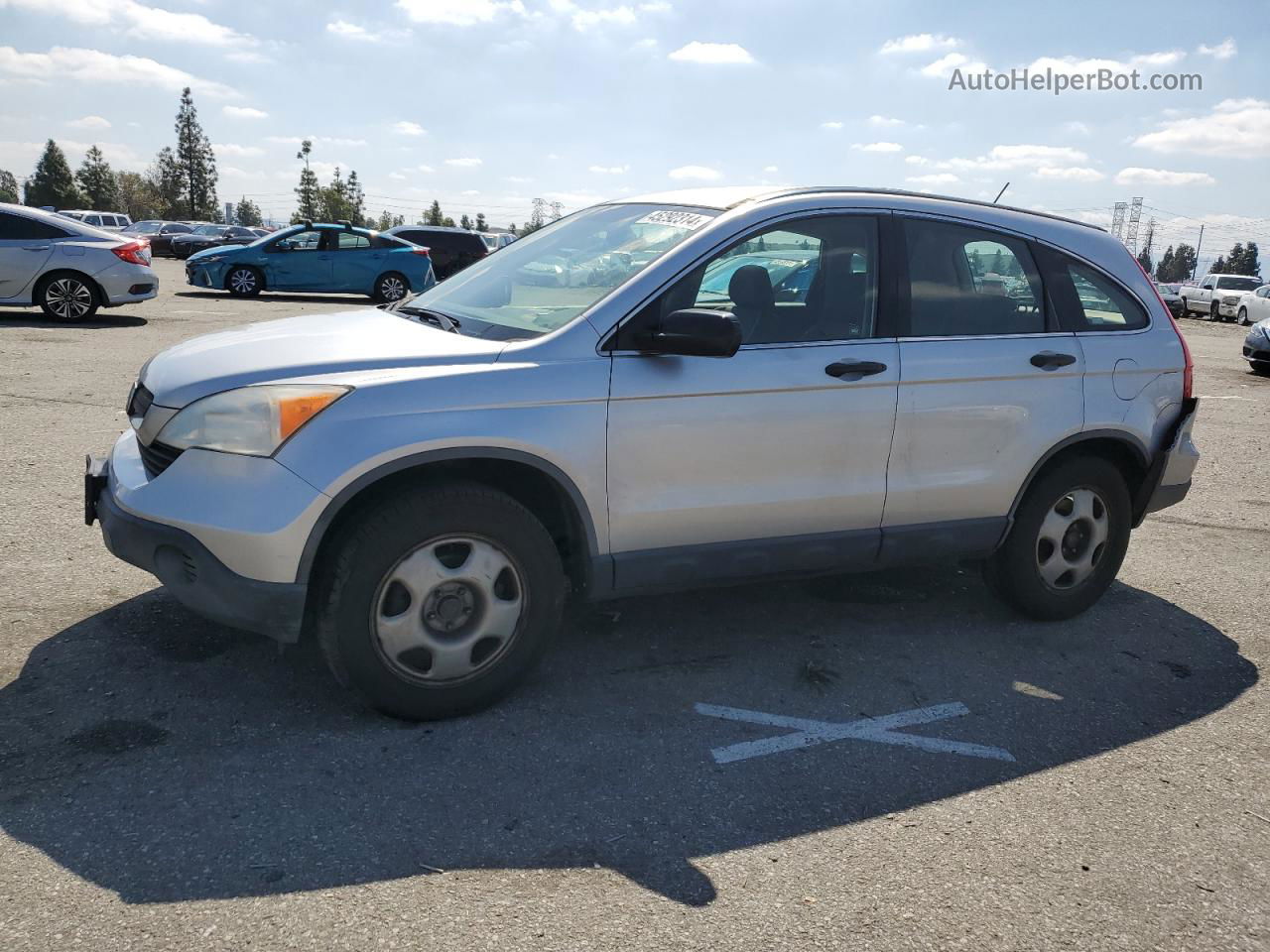 2009 Honda Cr-v Lx Silver vin: JHLRE38309C009403