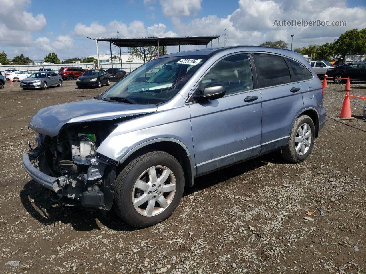 2009 Honda Cr-v Ex Синий vin: JHLRE38559C008491