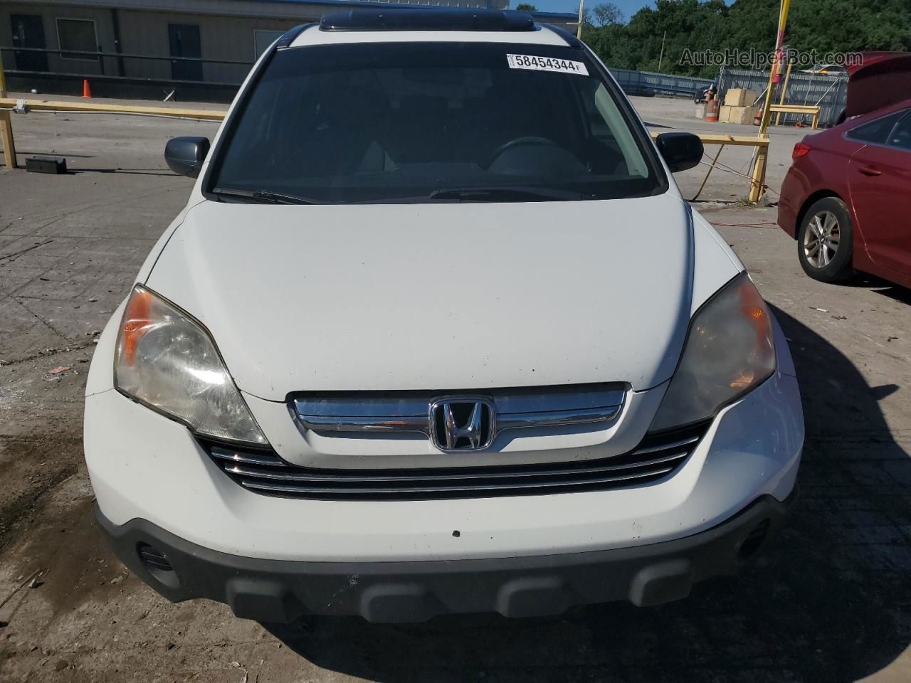 2009 Honda Cr-v Ex White vin: JHLRE38569C012310