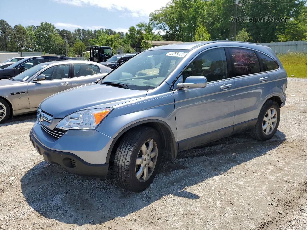 2007 Honda Cr-v Exl Blue vin: JHLRE38717C082506