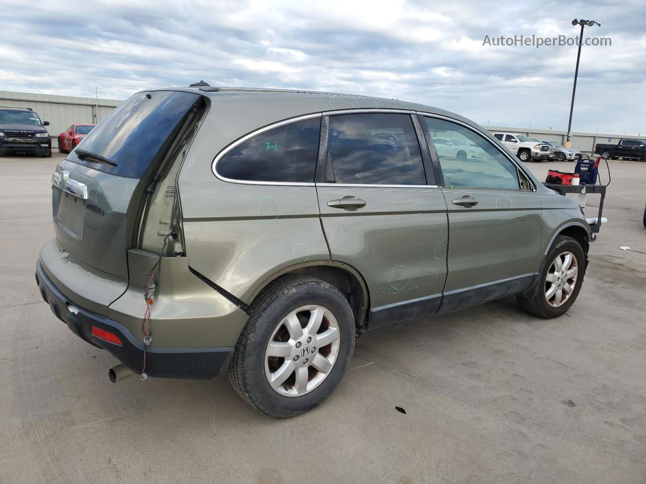 2009 Honda Cr-v Exl Зеленый vin: JHLRE38739C001640