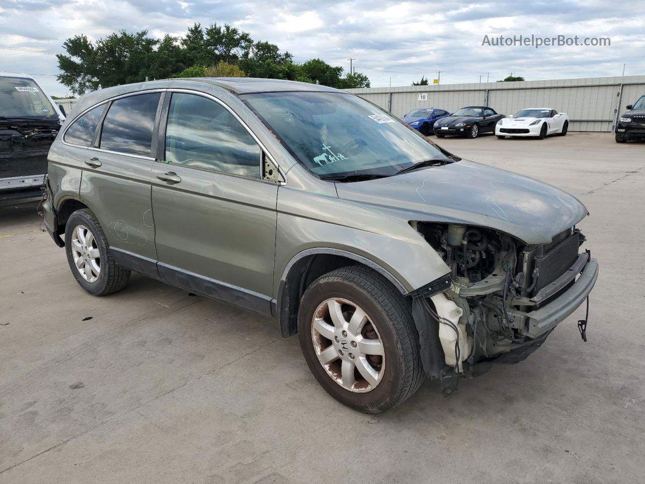 2009 Honda Cr-v Exl Green vin: JHLRE38739C001640