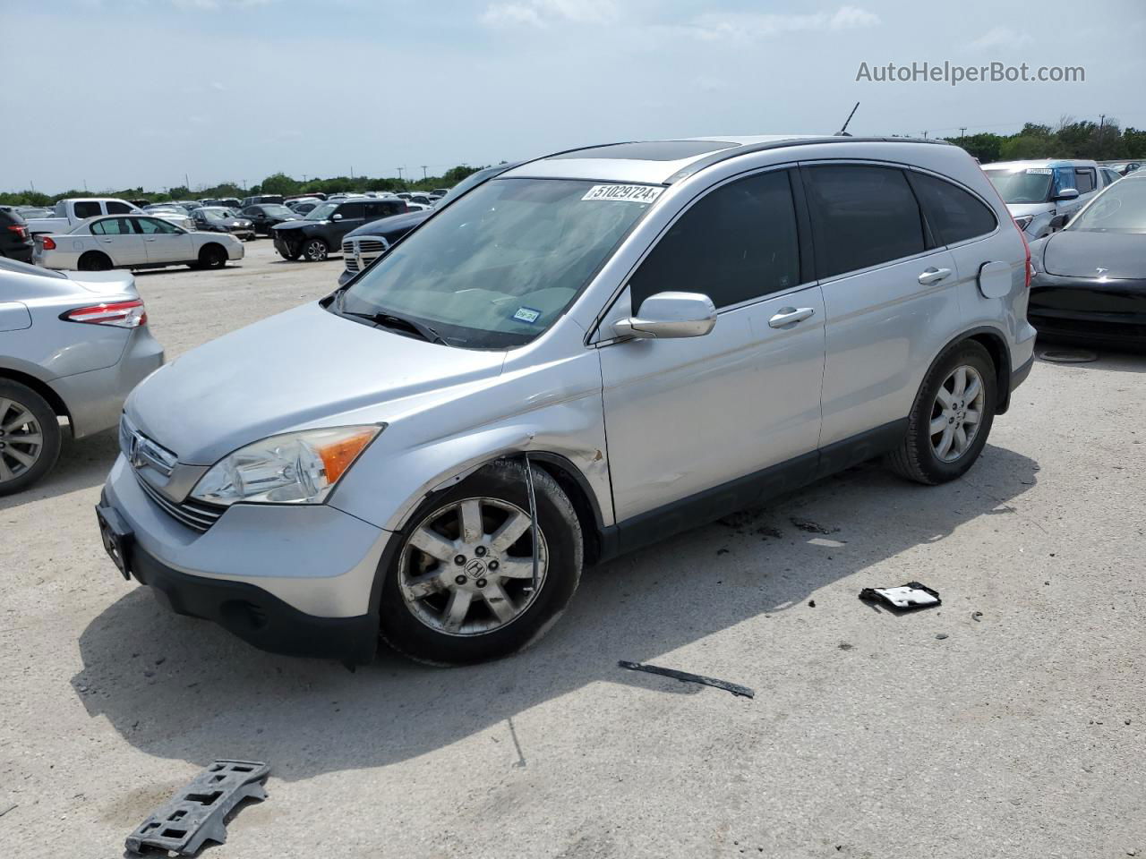 2009 Honda Cr-v Exl Silver vin: JHLRE38759C003132