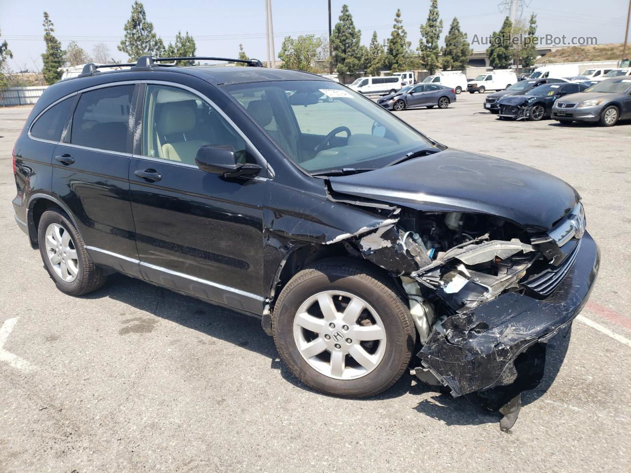 2009 Honda Cr-v Exl Black vin: JHLRE38759C003874