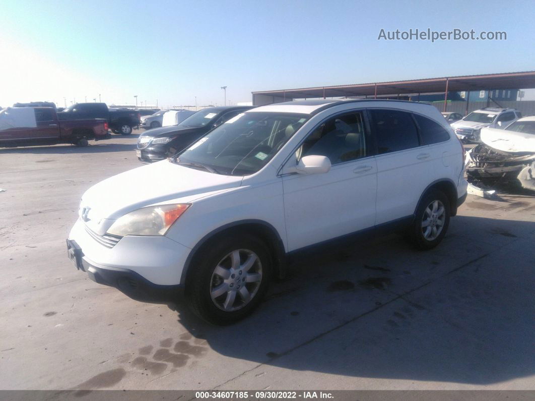 2009 Honda Cr-v Ex-l White vin: JHLRE38759C010971