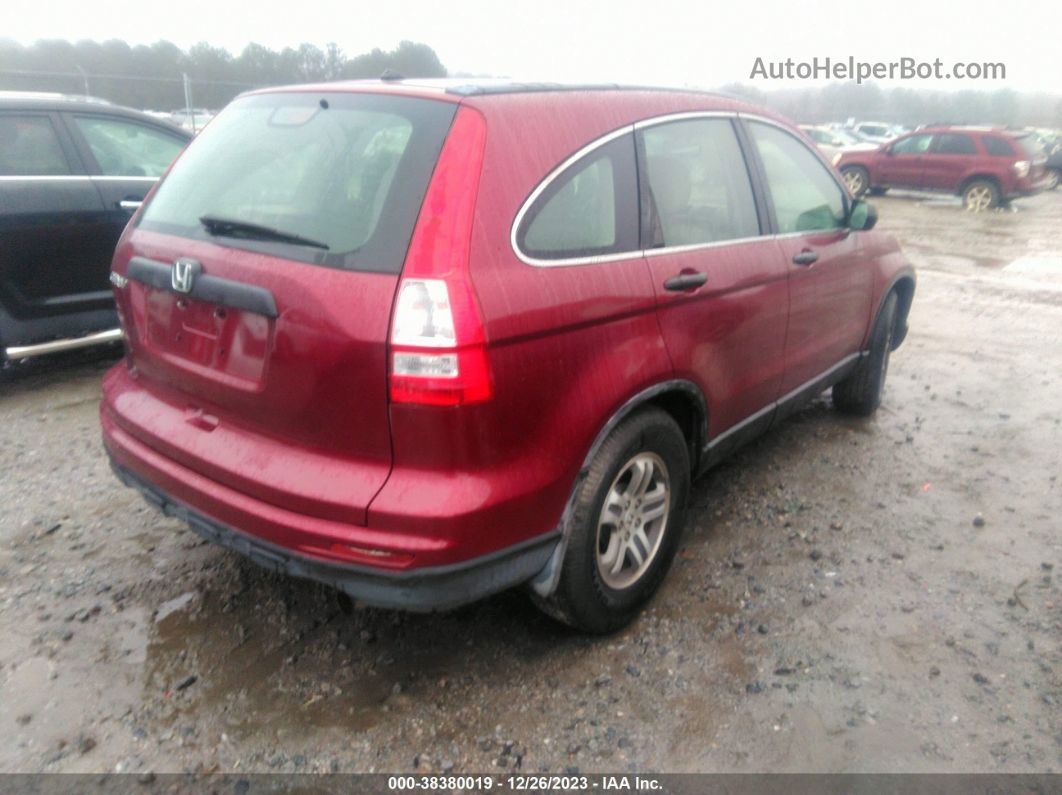 2010 Honda Cr-v Lx Red vin: JHLRE3H32AC010329