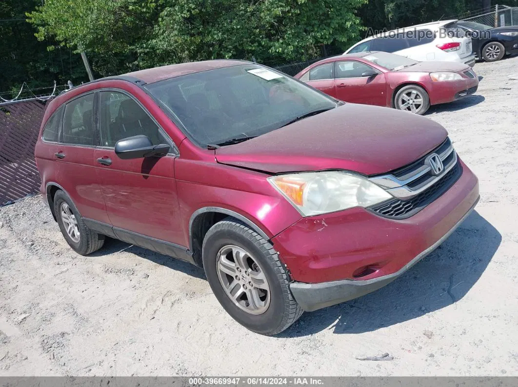 2010 Honda Cr-v Lx Red vin: JHLRE3H32AC010329