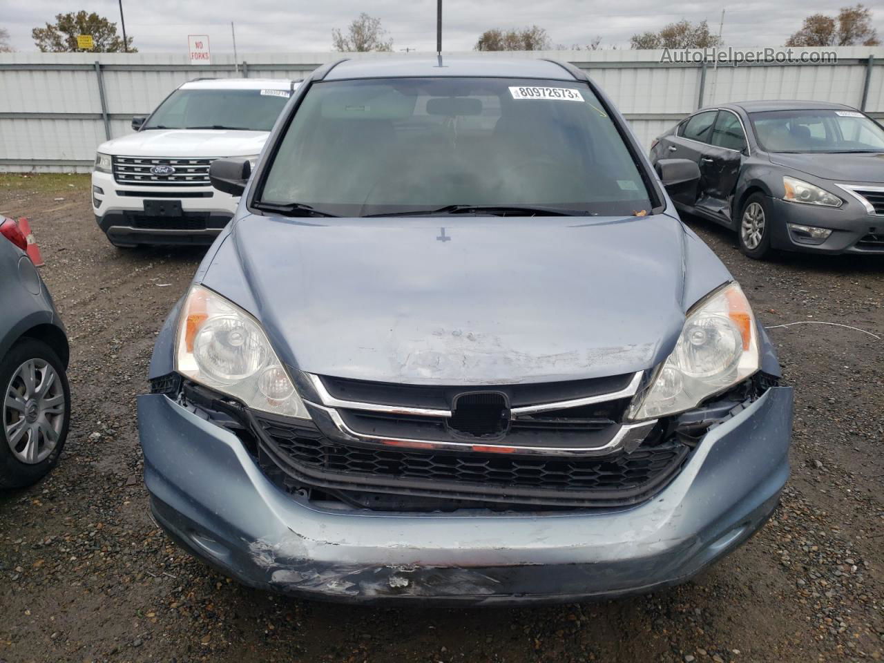 2010 Honda Cr-v Lx Blue vin: JHLRE3H33AC009478