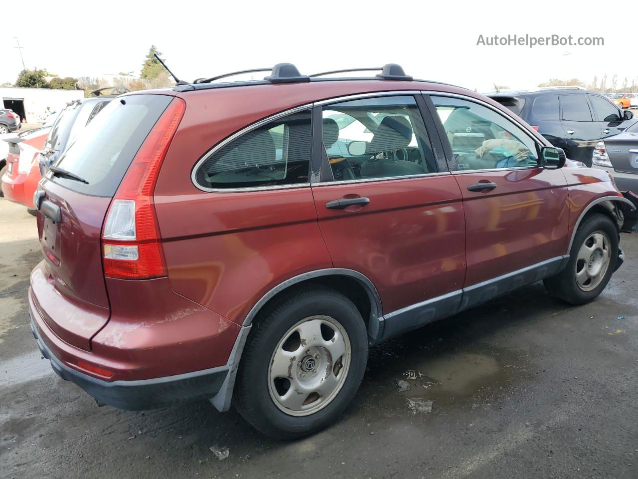 2010 Honda Cr-v Lx Red vin: JHLRE3H36AC009278