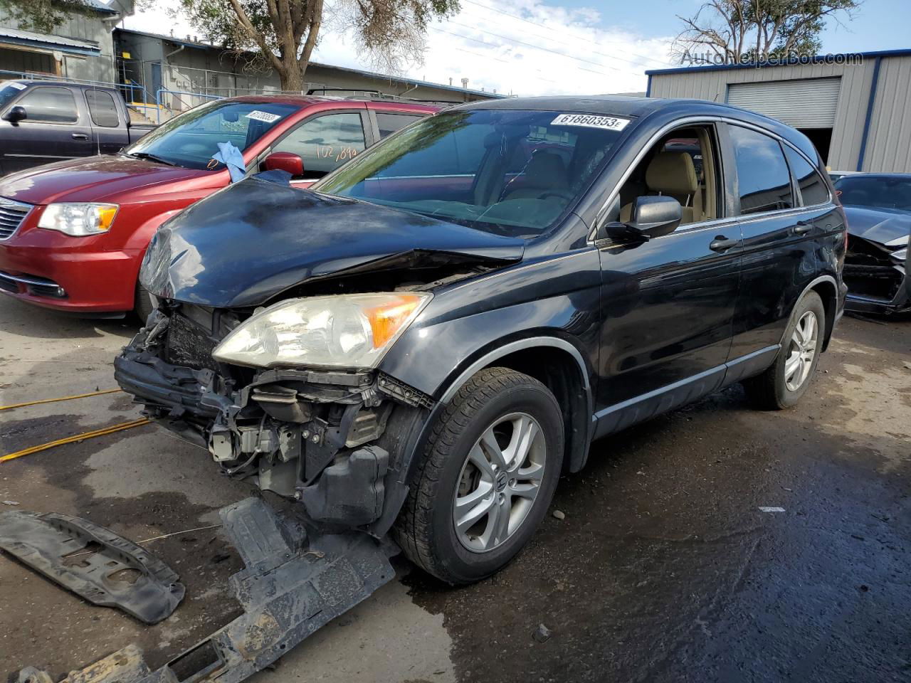 2010 Honda Cr-v Ex Charcoal vin: JHLRE3H58AC010255