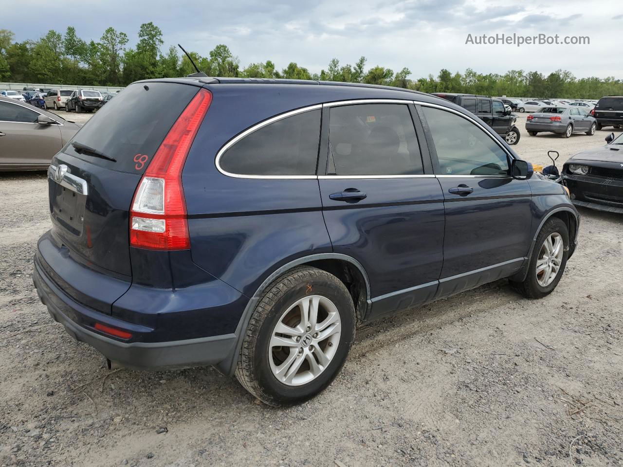 2010 Honda Cr-v Exl Blue vin: JHLRE3H72AC007191