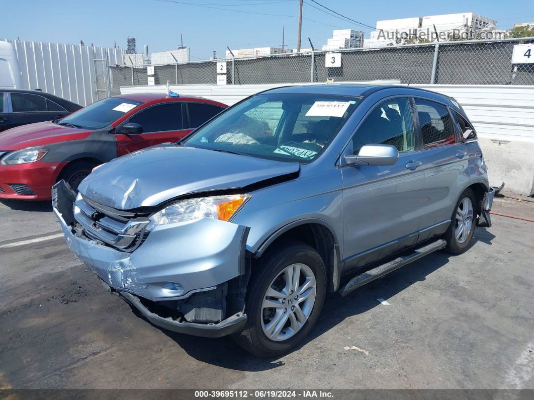 2010 Honda Cr-v Ex-l Silver vin: JHLRE3H73AC001724