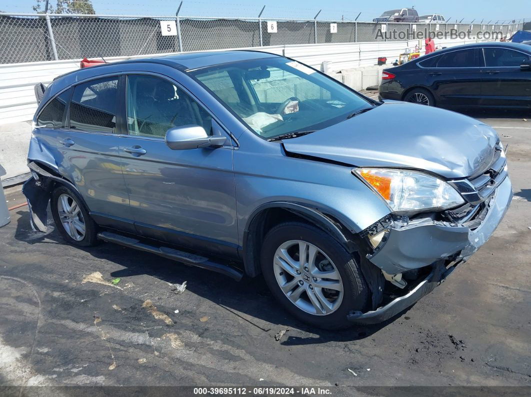 2010 Honda Cr-v Ex-l Silver vin: JHLRE3H73AC001724