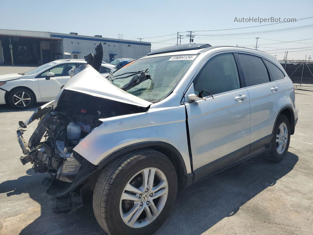 2010 Honda Cr-v Exl Silver vin: JHLRE3H74AC010139