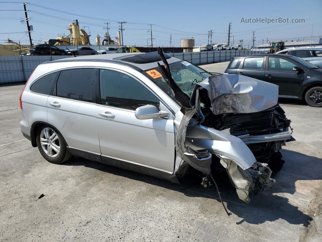 2010 Honda Cr-v Exl Silver vin: JHLRE3H74AC010139