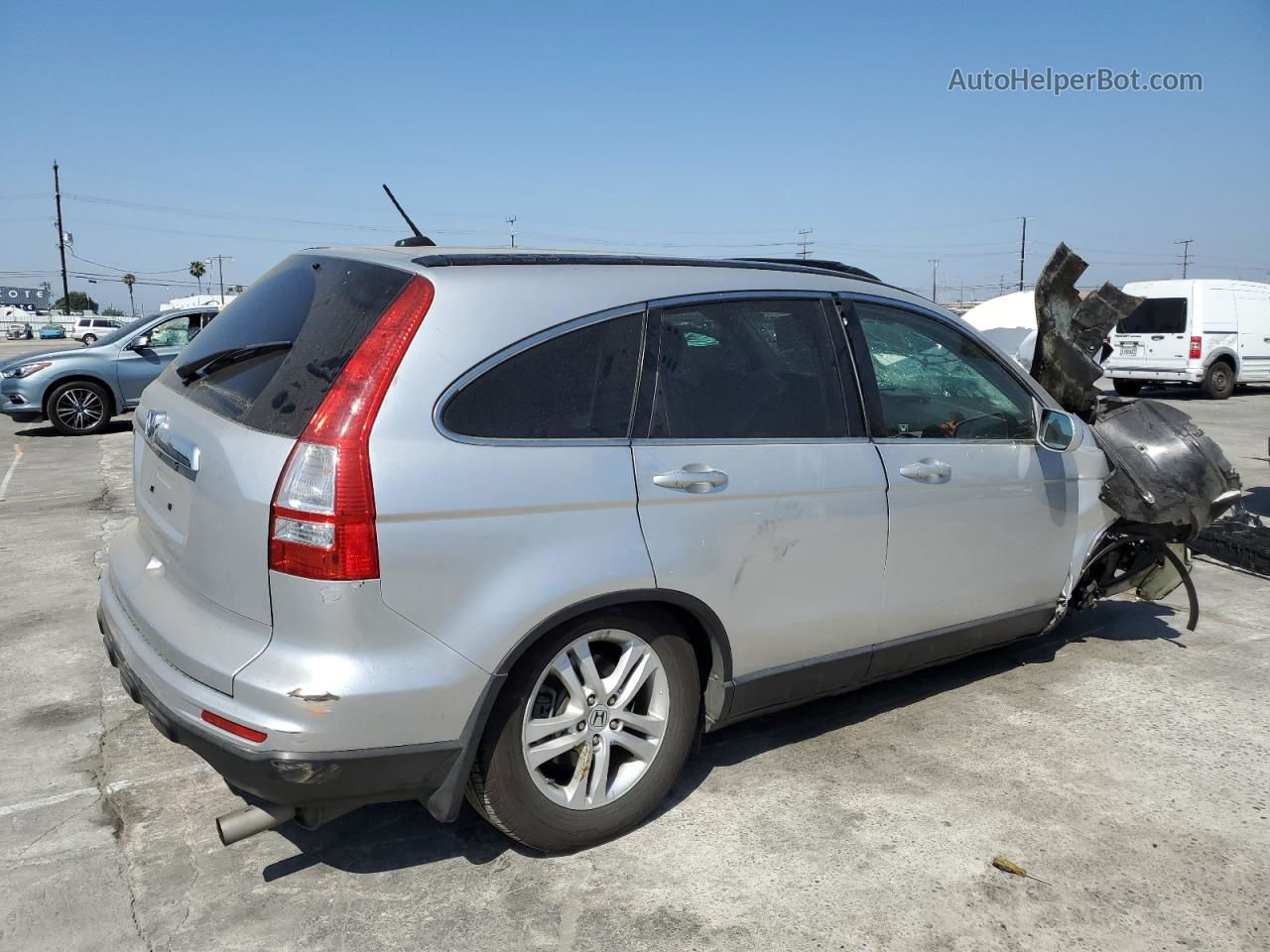 2010 Honda Cr-v Exl Silver vin: JHLRE3H74AC010139