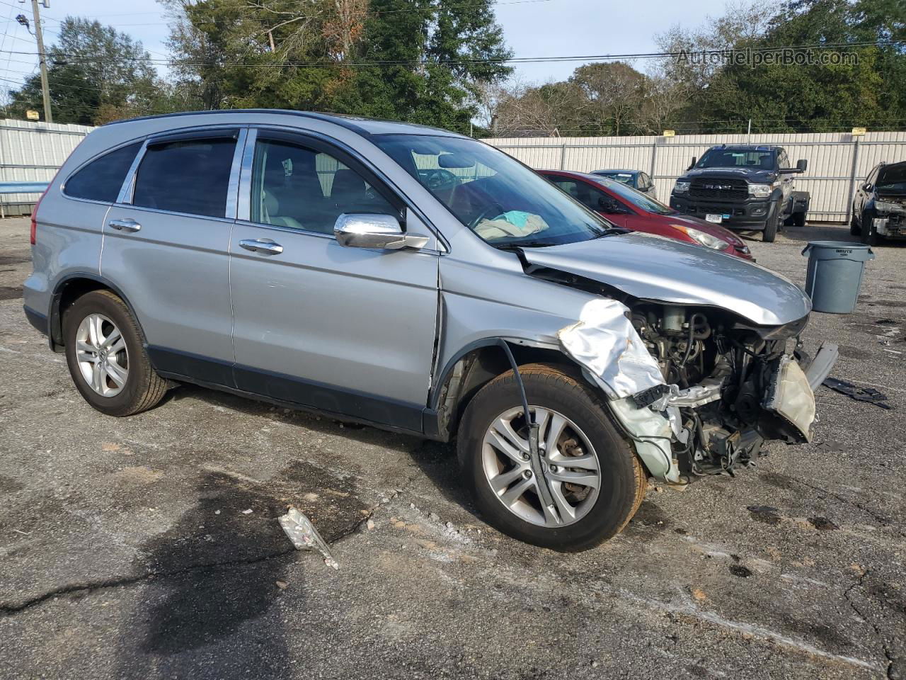 2010 Honda Cr-v Exl Silver vin: JHLRE3H77AC002097