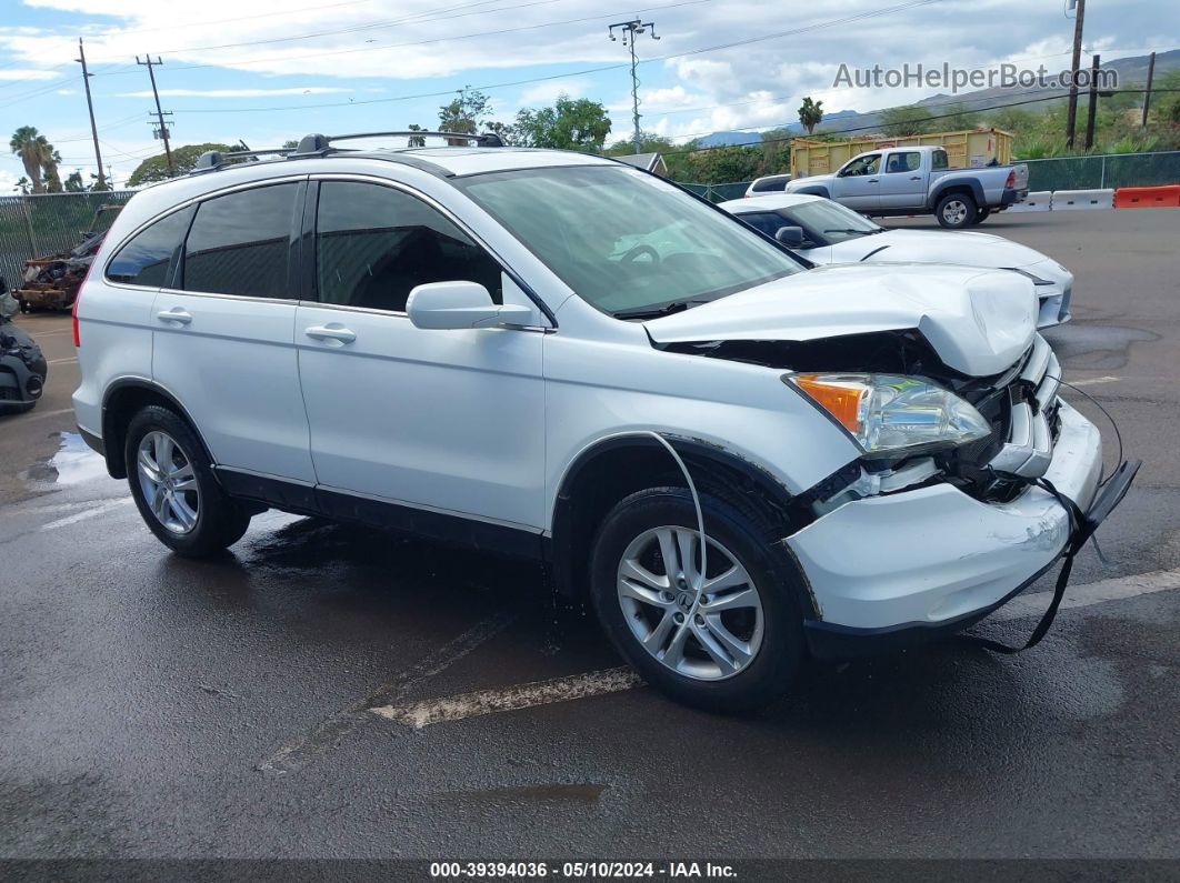 2010 Honda Cr-v Ex-l White vin: JHLRE3H78AC009026