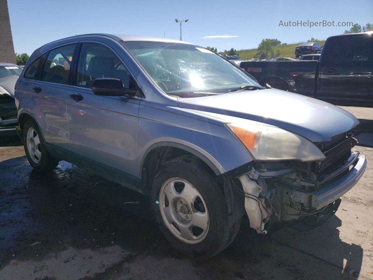 2009 Honda Cr-v Lx Blue vin: JHLRE48309C011819