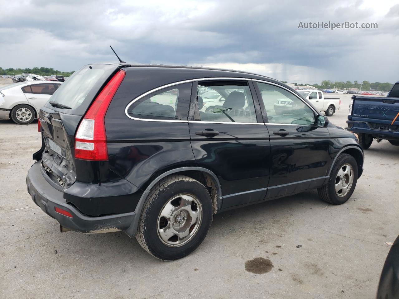 2009 Honda Cr-v Lx Black vin: JHLRE483X9C018731