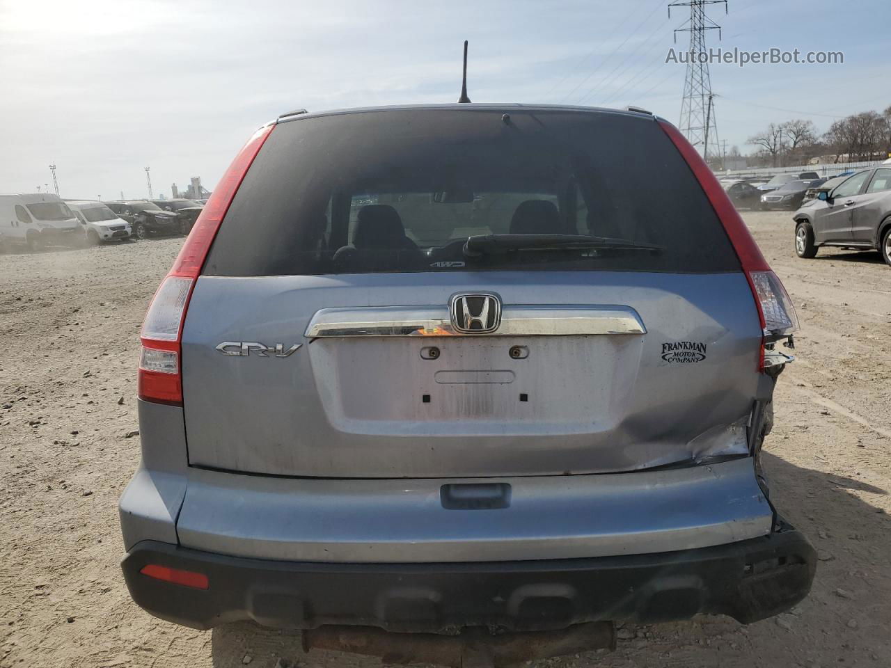 2009 Honda Cr-v Ex Blue vin: JHLRE48529C008759