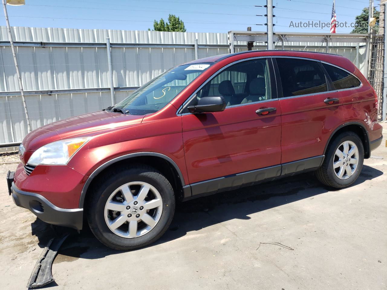 2009 Honda Cr-v Ex Burgundy vin: JHLRE485X9C009061